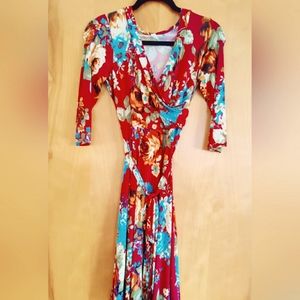 Pink Blush Floral Dress {maternity & breastfeeding friendly}